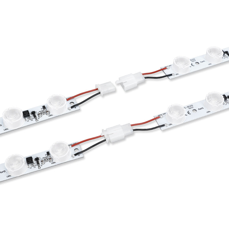 DC24V LED side-lit bar SL-BL031 wiring detail for modular display system