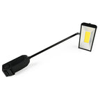 Exhibition arm light in use at trade show booth – 30W LED display lighting