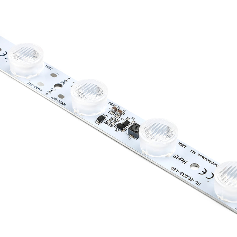 Uniform backlight effect using four side LED lighting bars – trade show