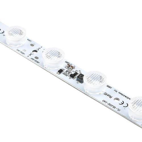 Uniform backlight effect using four side LED lighting bars – trade show