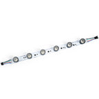 Full 480mm RGBW high-power LED light bar with 6 optical lenses and 5-pin SM JST daisy chain connectors for large SEG lightbox