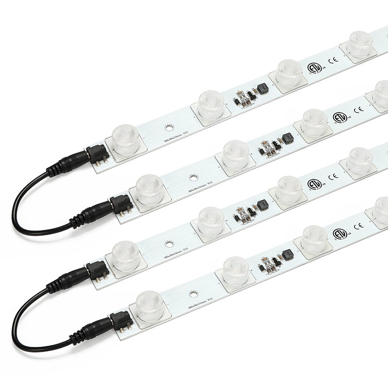 10W DC plug LED lightbox bars with linkable DC connection cables