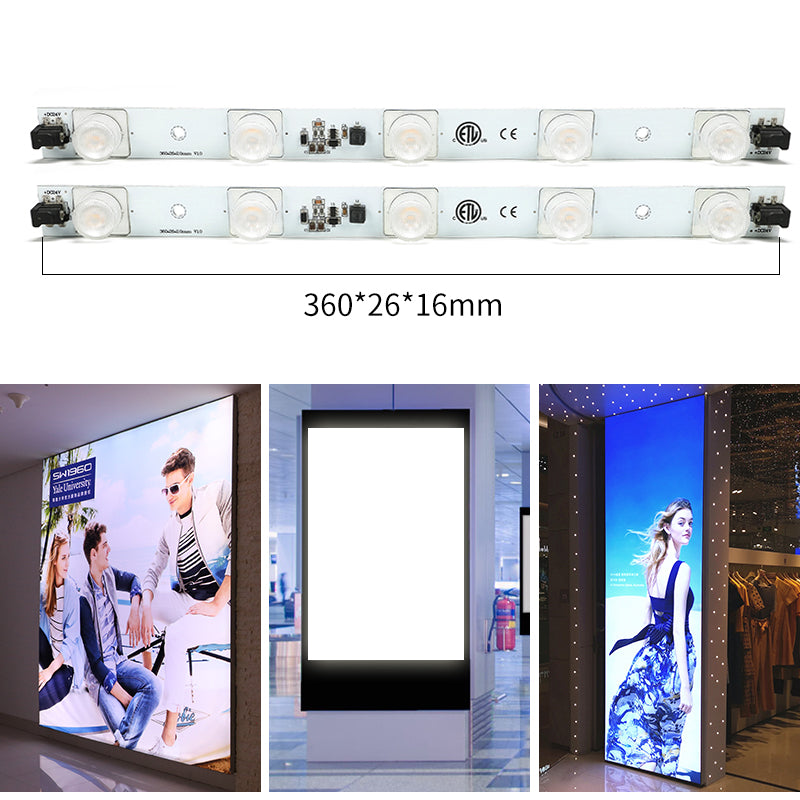 360mm LED lightbox bar for aluminum frame and SEG display systems