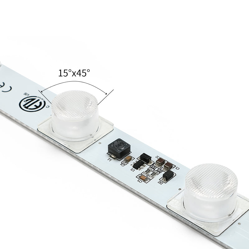 15x45 degree optical LED lightbox bar for edge-lit displays
