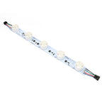 RGBW LED light bar installed in aluminum frame light box