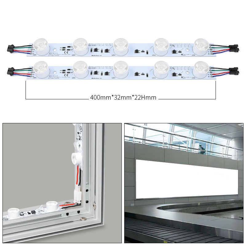 RGBW LED light bar 400mm for color changing light box and display lighting