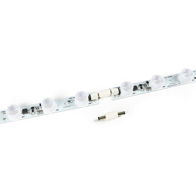 connectable LED light bar system daisy chain installation for signage display
