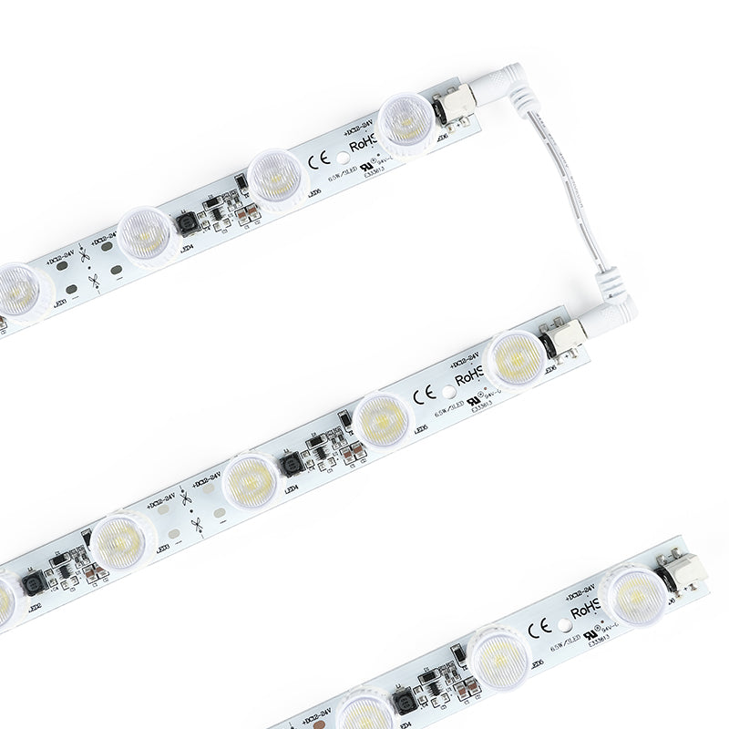 Plug-in daisy-chain connector for DC24V LED light bar