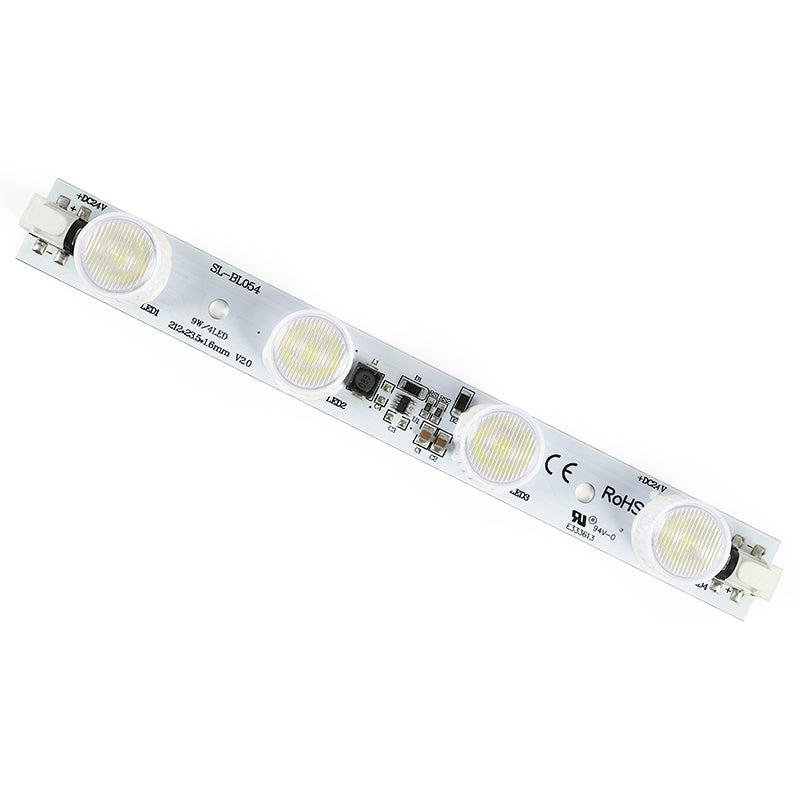 compact LED light bar 212mm 9W 4 LED DC24V for exhibit display lighting
