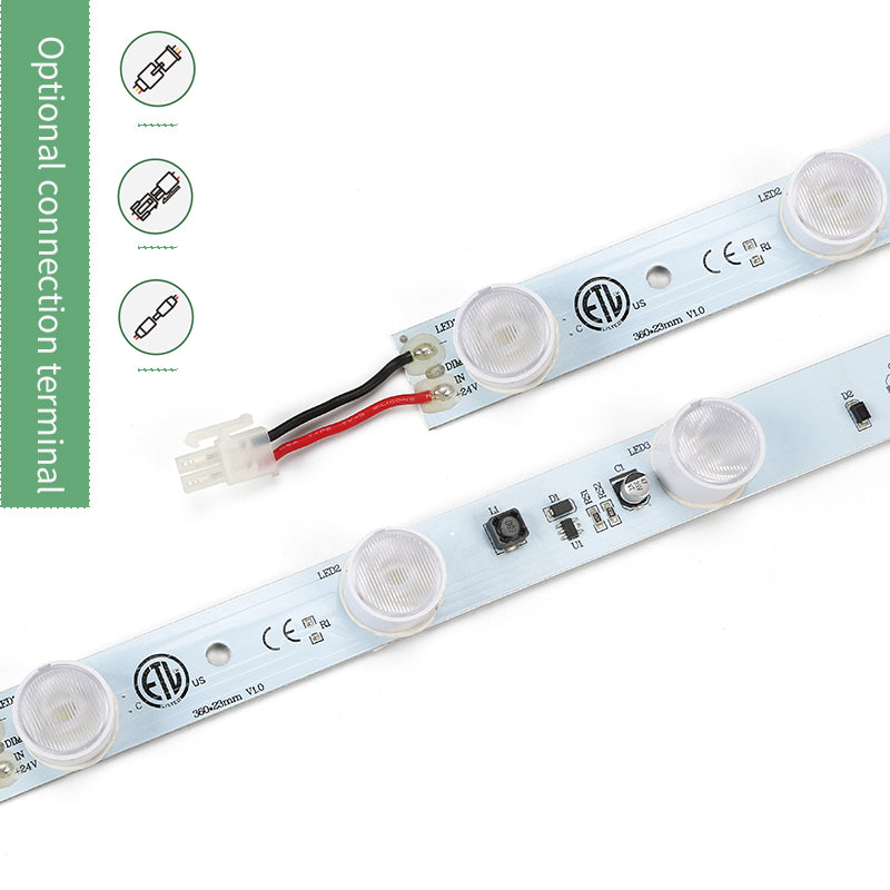 13W DC24V optical lens LED lightbox bar 1300lm