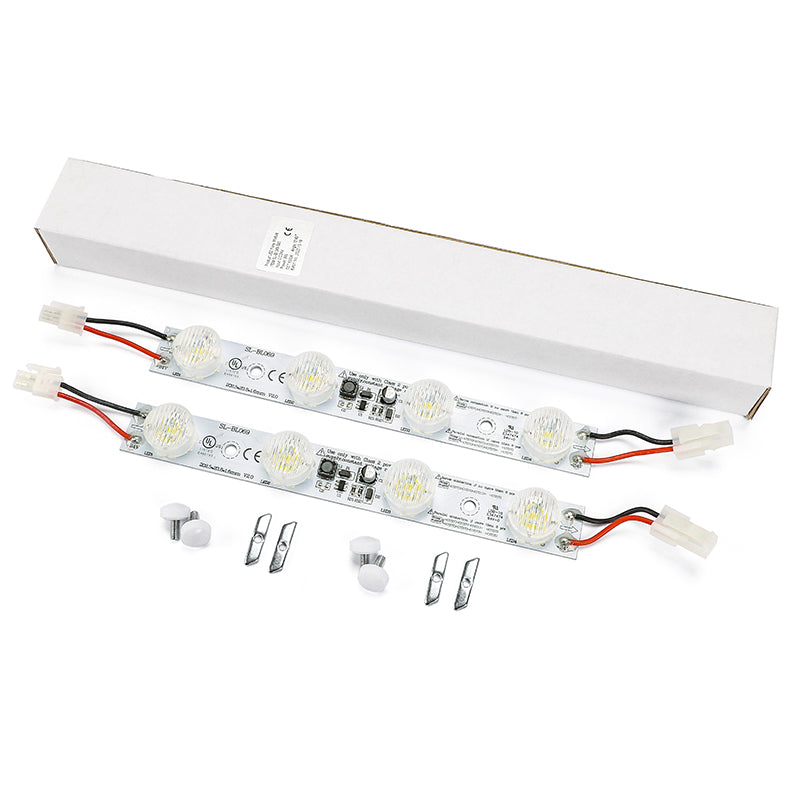 UL Listed corner LED light bar for lightboxes – DC24V 8W supplemental lighting module with screw mounting kit