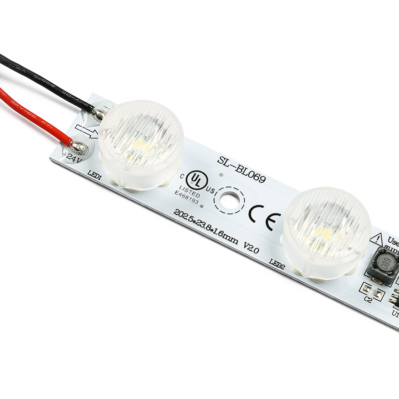 small LED backlight module for display frame corners