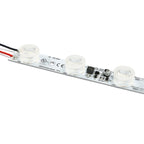 supplemental LED lighting installed inside aluminum frame