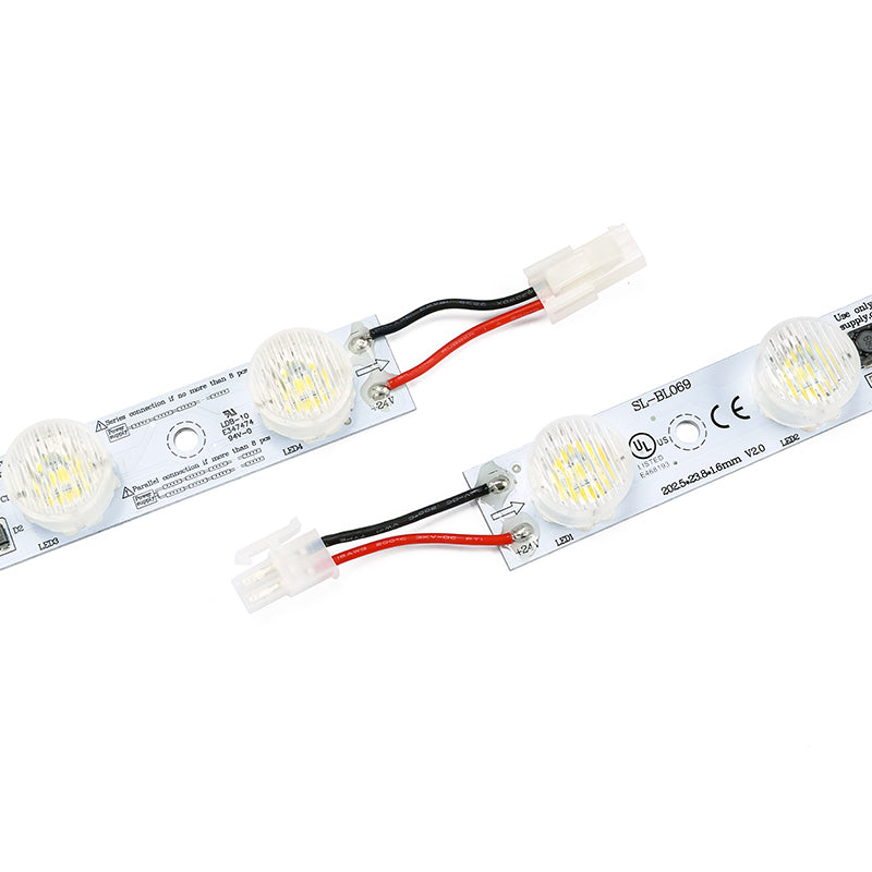2-pin quick-connect LED module for custom light box