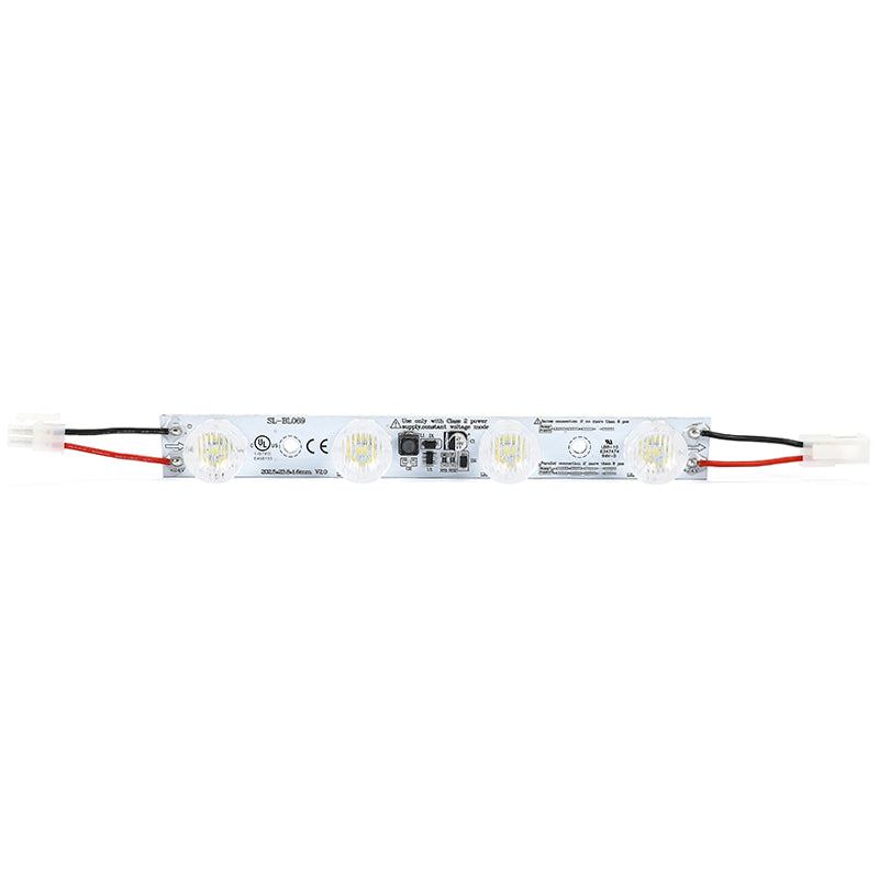 LED corner lighting module illuminated inside light box