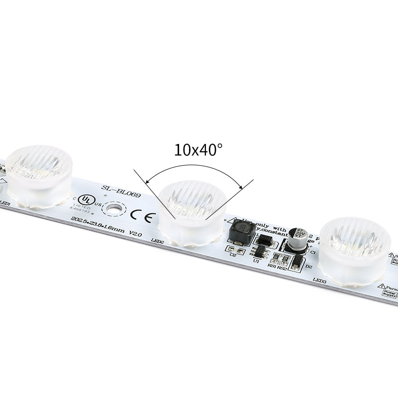 compact LED bar dimensions 202x24mm for display frame