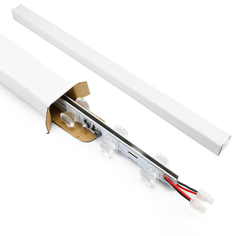 hand-tighten plastic screws included for tool-free LED light bar frame mounting