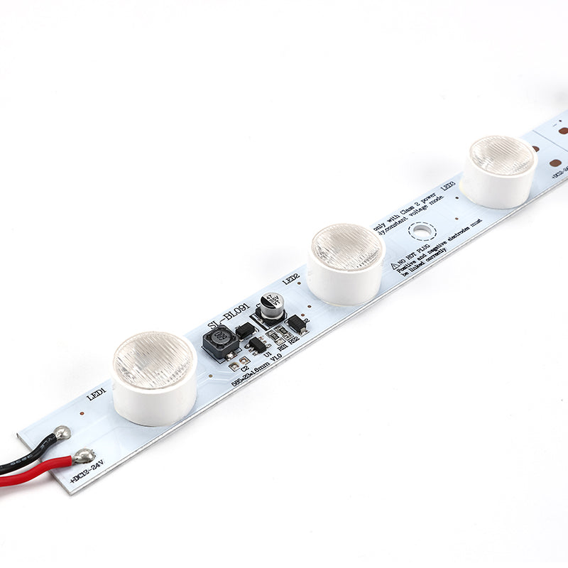 9 LED optical lightbox bar with 14x50 degree beam angle
