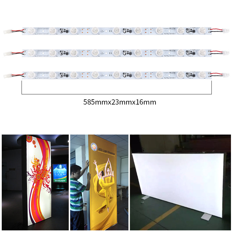 585mm 18W LED lightbox bar dimensions for SEG display systems