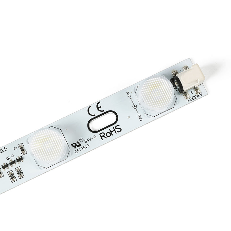 Side-lit LED module for illuminated signage and retail display graphics