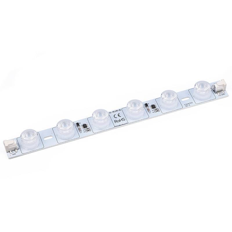 DC plug LED backlight module installed inside advertising light box frame