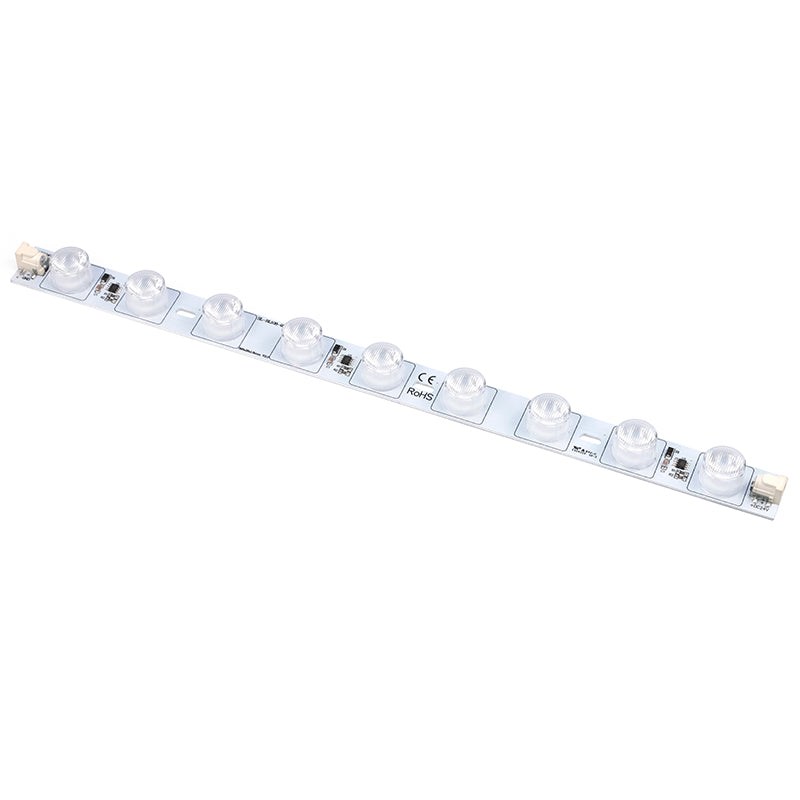 modular LED backlight bar aluminum PCB construction close-up
