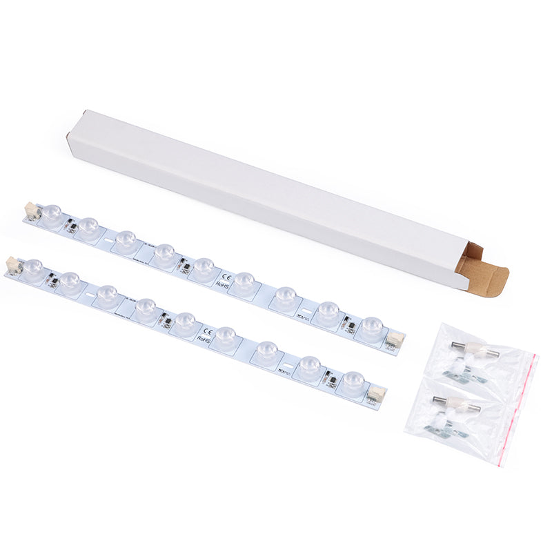 modular LED backlight bar three lengths 3-LED 6-LED 9-LED DC plug connector light box
