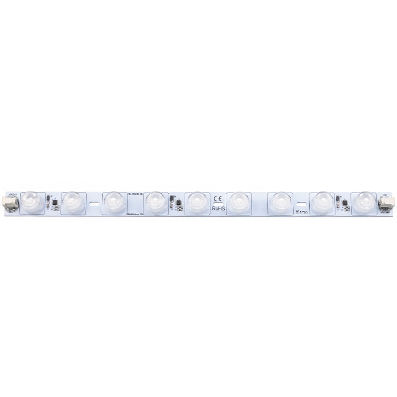 modular LED backlight bar side view DC plug connection system