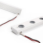 Frame mounted LED module – connector and wire exit detail