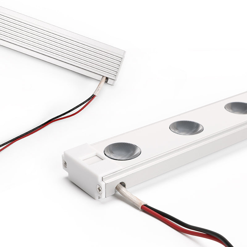 Frame mounted LED module – connector and wire exit detail