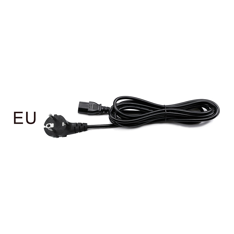 Black IEC C13 Power Cord EU Schuko Plug 3M for Exhibition Booth Lights