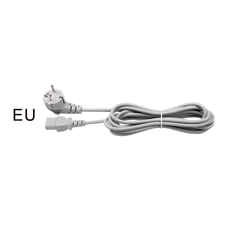 Gray IEC C13 Power Cord EU Schuko Plug 3M for Exhibition Booth Lights