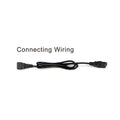 Black IEC C14 to C13 Daisy Chain Power Cord – 1M Linkable Jumper Cable for Trade Show Booth Lights