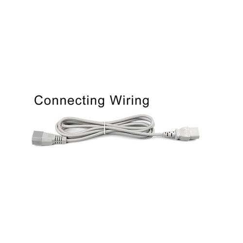 Gray IEC C14 to C13 Daisy Chain Power Cord – 1M Linkable Jumper Cable for Exhibition Display Lights