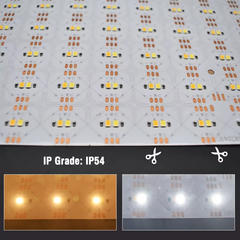 Flexibles LED-Stein-Hintergrundbeleuchtungspanel 480x240mm – 392 LEDs, 0,6mm dünn, CRI90+, DC24V | Beleuchtungslösungen für Messestände