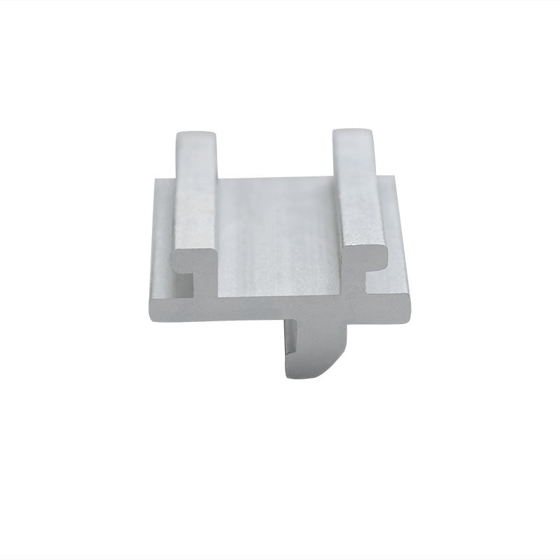 Curved hook aluminum trade show light mounting clip