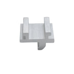 Curved hook aluminum trade show light mounting clip