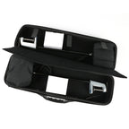 Portable LED display light kit with protective carrying case for trade show booths
