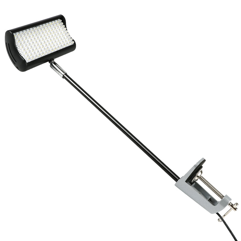 Adjustable aluminum clamp exhibition light for portable display installations