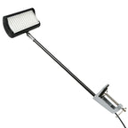 Adjustable aluminum clamp exhibition light for portable display installations