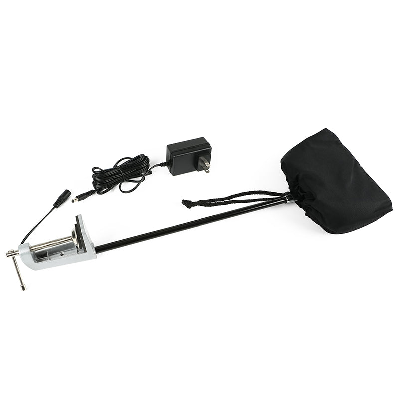 Clamp mount exhibition lighting kit with adjustable aluminum bracket
