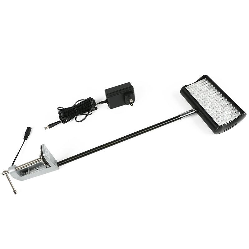 LED display light head for portable trade show booth lighting kit