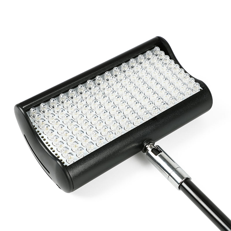 LED display light head for portable trade show booth lighting kit