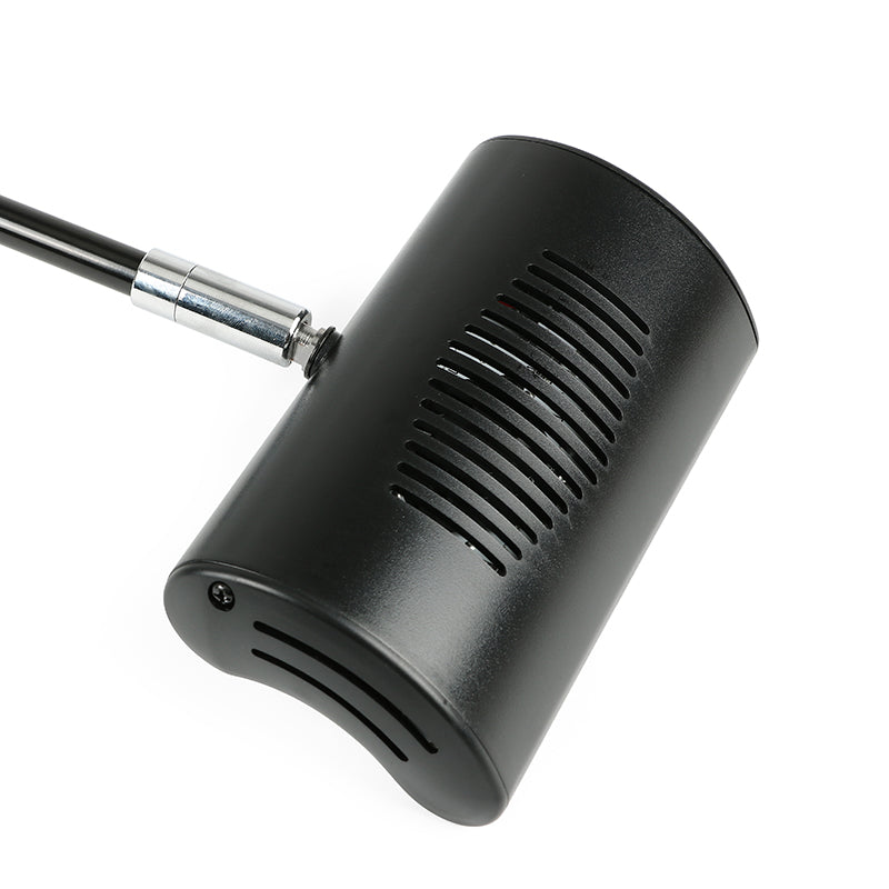 Adjustable arm LED display light for portable exhibition booth setup