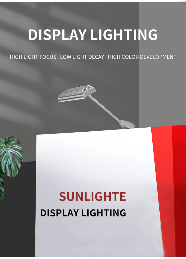 XIDUER booth light silver finish 37mm slim head B-shape plug