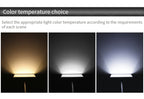 Retail showroom pop-up backdrop banner stand LED arm light