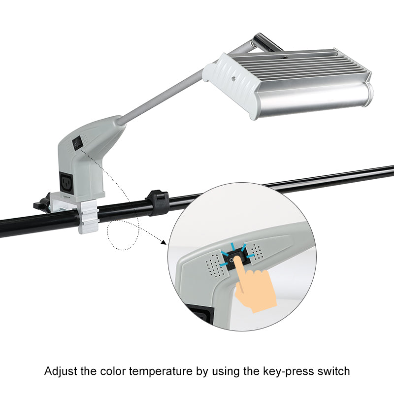 XIDUER 25W dual CCT LED arm light installation guide trade show