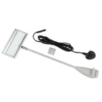 21W LED flood light for trade show with figure-8 IEC C7 connector – gray, 120° wide beam, standalone exhibition light