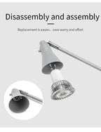 XIDUER SL-1098C silver gray finish 5W LED spotlight for retail display and showroom