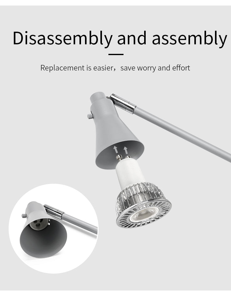 XIDUER SL-1098C silver gray finish 5W LED spotlight for retail display and showroom